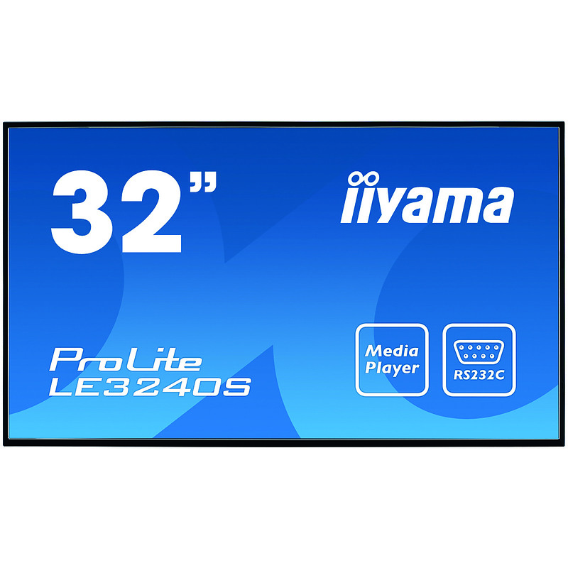 iiyama ProLite LE3240S-B1 Panneau plat de signalisation numérique 80 cm (31.5") LED 350 cd/m² Full HD Noir 12/7
