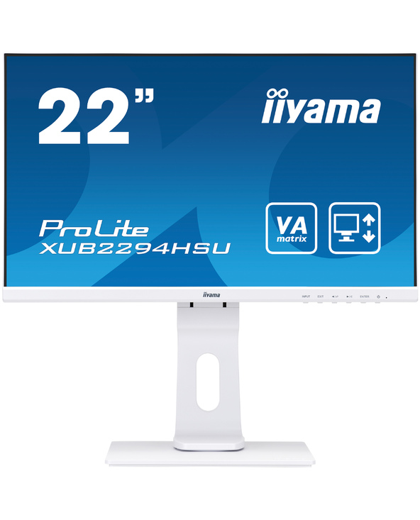 iiyama ProLite XUB2294HSU-W1 21.5" LED Full HD 4 ms Noir, Blanc