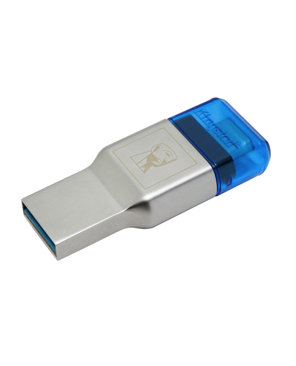 Kingston Technology MobileLite Duo 3C lecteur de carte mémoire USB 3.2 Gen 1 (3.1 Gen 1) Type-A/Type-C Bleu, Argent
