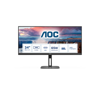 AOC V5 U34V5C/BK 34" LCD UltraWide Quad HD 4 ms Noir