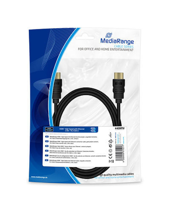 MediaRange MRCS210 câble HDMI 2 m HDMI Type A (Standard) Noir