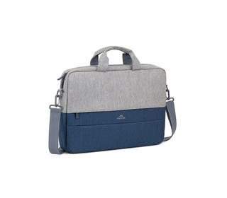 Rivacase 7532 39,6 cm (15.6") Malette Bleu, Gris