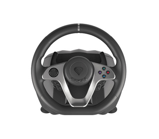 GENESIS Seaborg 400 Noir, Argent USB Volant + pédales Nintendo Switch, PC, PlayStation 4, Playstation 3, Xbox 360, Xbox One