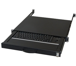 aixcase AIX-19K1UKUSTB-B clavier USB + PS/2 QWERTY Anglais Noir