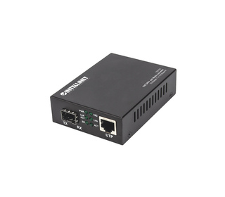 Intellinet 508193 convertisseur de support réseau 10000 Mbit/s Noir