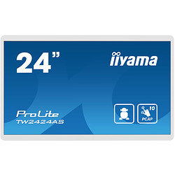 iiyama TW2424AS-W1 affichage de messages Panneau plat de signalisation numérique 60,5 cm (23.8") Wifi 250 cd/m² 4K Ultra HD Noir