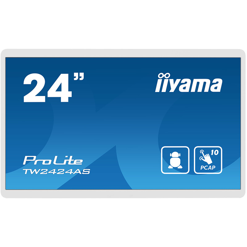 iiyama TW2424AS-W1 affichage de messages Panneau plat de signalisation numérique 60,5 cm (23.8") Wifi 250 cd/m² 4K Ultra HD Noir