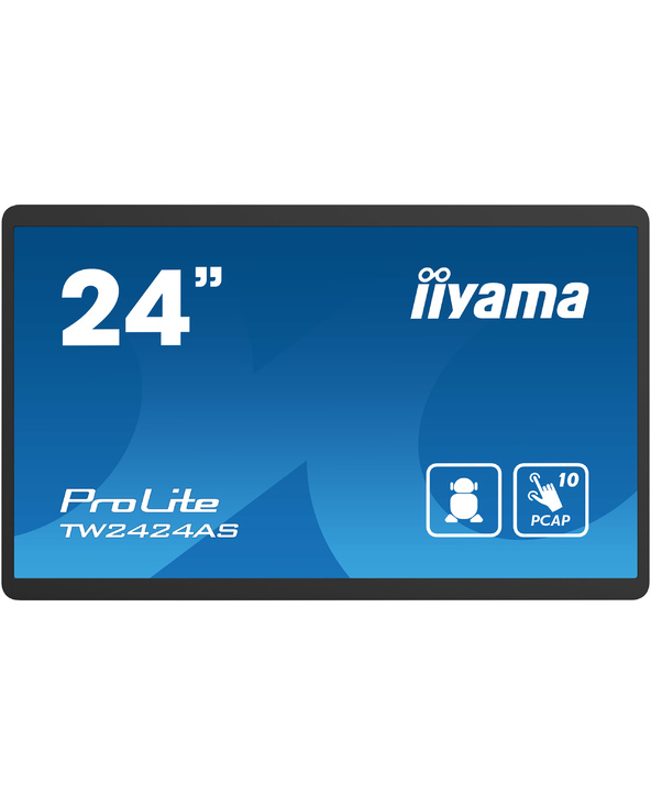 iiyama TW2424AS-B1 affichage de messages Panneau plat de signalisation numérique 60,5 cm (23.8") Wifi 250 cd/m² 4K Ultra HD Noir
