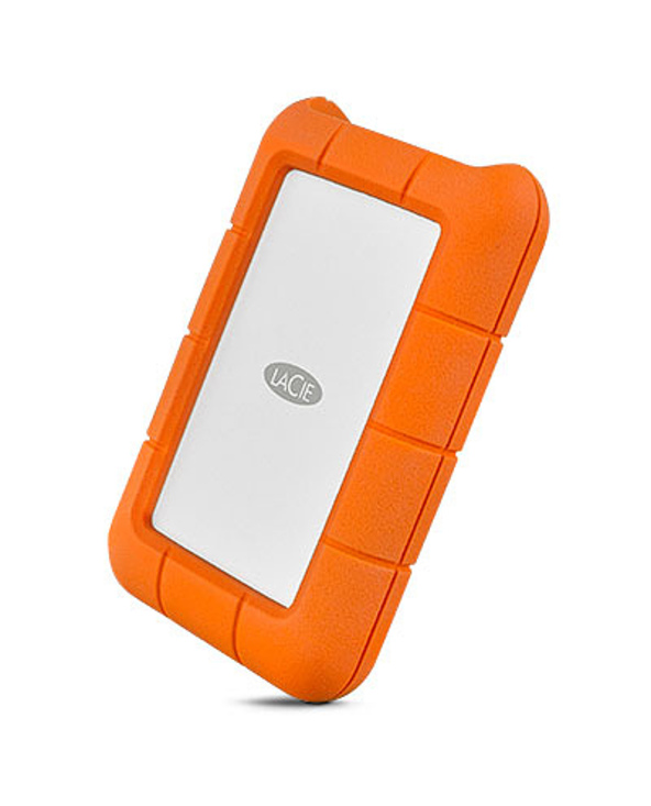 LaCie Rugged USB-C disque dur externe 2 To Orange, Argent