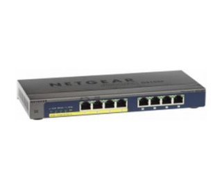 NETGEAR GS108PP Non-géré Gigabit Ethernet (10/100/1000) Connexion Ethernet, supportant l'alimentation via ce port (PoE) Noir