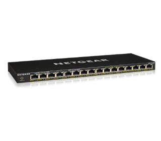 NETGEAR GS316P Non-géré Gigabit Ethernet (10/100/1000) Connexion Ethernet, supportant l'alimentation via ce port (PoE) Noir