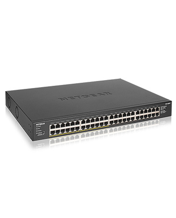 NETGEAR GS348PP Non-géré Gigabit Ethernet (10/100/1000) Connexion Ethernet, supportant l'alimentation via ce port (PoE) Noir