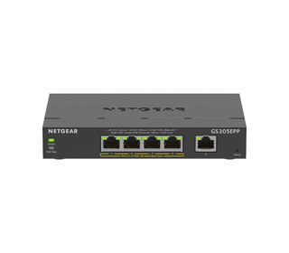 NETGEAR 5-Port Gigabit Ethernet High-Power PoE+ Plus Switch (GS305EPP) Géré L2/L3 Gigabit Ethernet (10/100/1000) Connexion Ether
