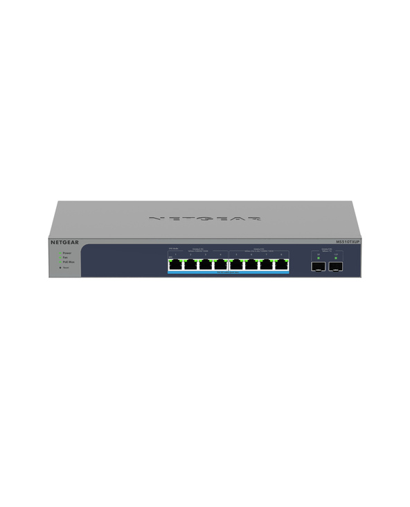 NETGEAR 8-Port Multi-Gigabit/10G Ethernet Ultra60 PoE++ Smart Switch with 2 SFP+ Ports (MS510TXUP) Géré L2+ 10G Ethernet (100/10