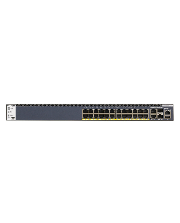 NETGEAR M4300-28G-PoE+ Géré L3 Gigabit Ethernet (10/100/1000) Connexion Ethernet, supportant l'alimentation via ce port (PoE) 1U
