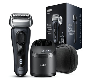 Braun Series 8 8453cc Rasoir à grille Tondeuse Noir, Gris