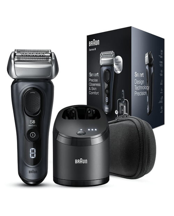 Braun Series 8 8453cc Rasoir à grille Tondeuse Noir, Gris