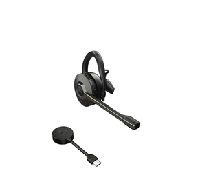 Jabra Engage 55 Casque Sans fil Crochets auriculaires Bureau/Centre d'appels Noir, Titane