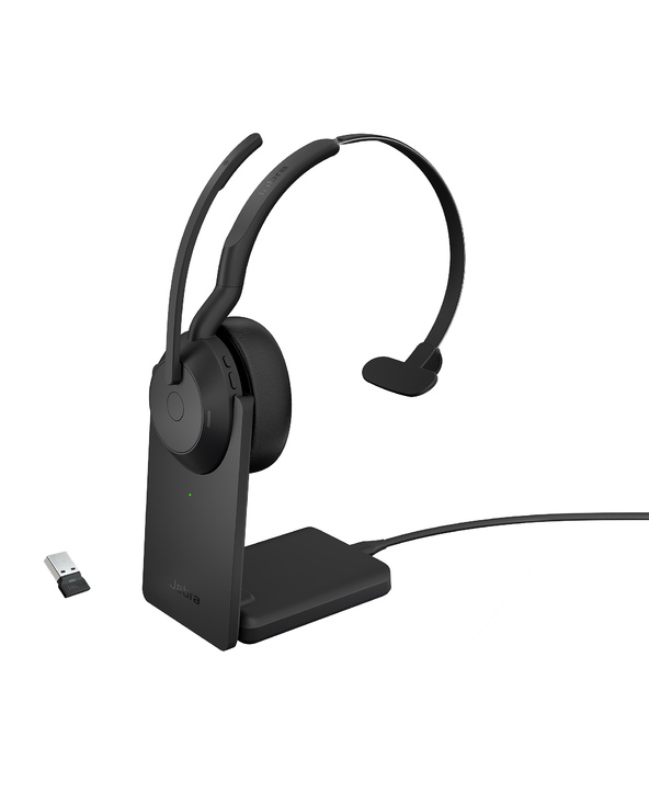 Jabra Evolve2 55 Casque Avec fil &sans fil Arceau Bureau/Centre d'appels Bluetooth Socle de chargement Noir