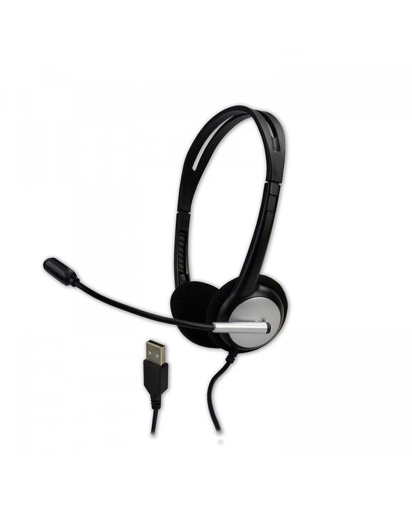 MCL MK1A99BZCSQMUSBAB écouteur/casque Avec fil Arceau Bureau/Centre d'appels USB Type-A Noir