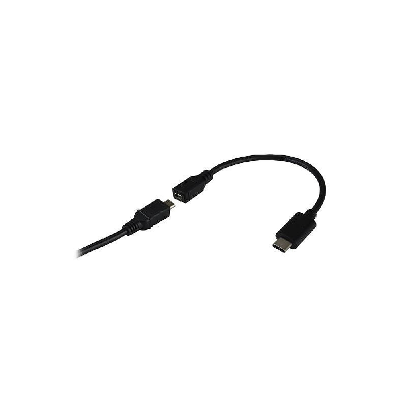 MCL USB31-CM/2HBFCE câble USB USB C USB A Noir