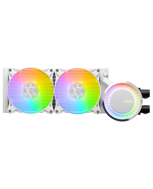 MSI MAG CORELIQUID E240 WHITE système de refroidissement d’ordinateur Carte-mère, Processeur Liquid cooling kit 12 cm Blanc