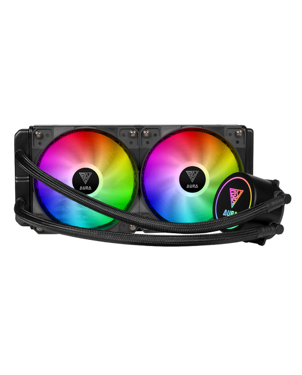 GAMDIAS AURA GL240 système de refroidissement d’ordinateur Processeur Liquid cooling kit 12 cm Noir