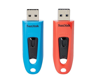 SanDisk Ultra lecteur USB flash 64 Go USB Type-A 3.0 Bleu, Rouge