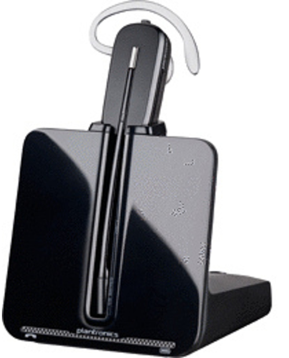 POLY CS540 + APS-11 Casque Sans fil Crochets auriculaires Bureau/Centre d'appels Noir