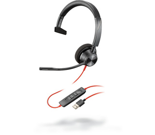 POLY 3310 Casque Avec fil Arceau Appels/Musique USB Type-A Noir