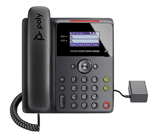 POLY EDGE B10 téléphone fixe Noir 2 lignes LCD