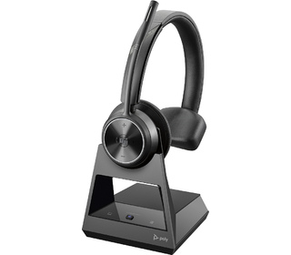 POLY Savi 7310 Office Casque Sans fil À la main Bureau/Centre d'appels Noir