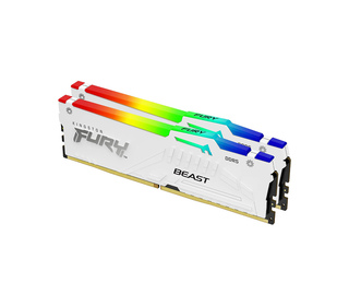 Kingston Technology FURY 32 Go 5600 MT/s DDR5 CL40 DIMM (Kits de 2) Beast White RGB XMP