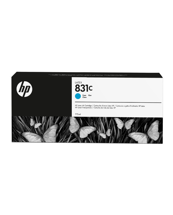 HP Cartouche d'encre Cyan 831C Latex de 775 ml