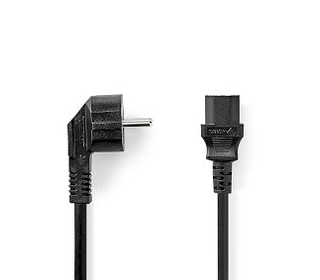 Nedis CEGL10000BK20 câble électrique Noir 2 m ‎CEE 7/5 Coupleur C13