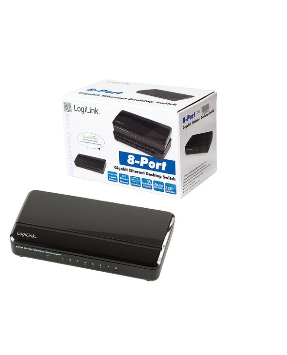 LogiLink NS0106 commutateur réseau Non-géré L2 Gigabit Ethernet (10/100/1000) Noir