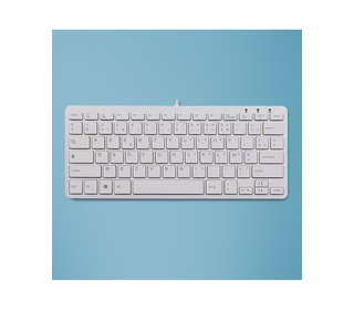 R-Go Tools Compact R-Go Clavier , AZERTY (FR), blanc, filaire