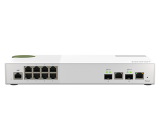 QNAP QSW-M2108-2C commutateur réseau Géré L2 2.5G Ethernet (100/1000/2500) Gris, Blanc