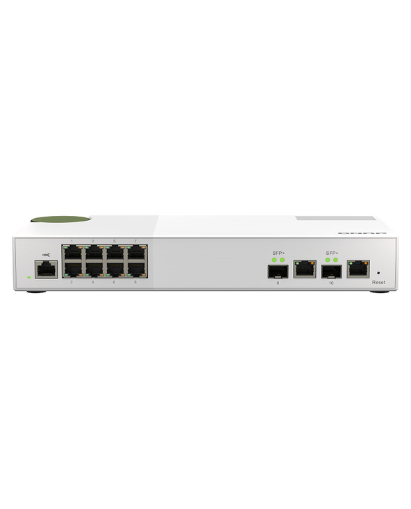 QNAP QSW-M2108-2C commutateur réseau Géré L2 2.5G Ethernet (100/1000/2500) Gris, Blanc