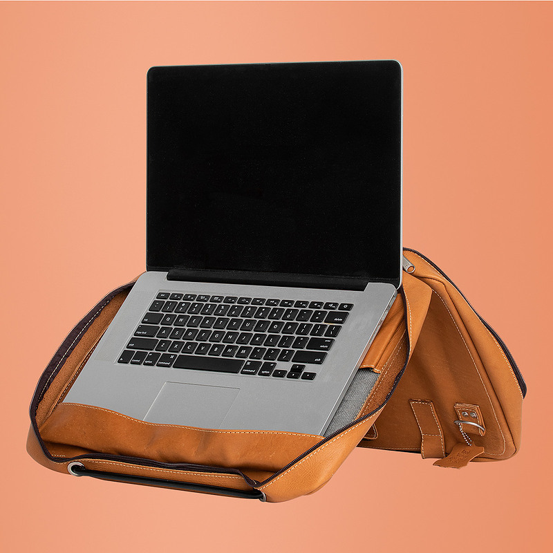 R-Go Tools Viva R-Go 15.6" sacoche pour ordinateur portable, cuir pleine fleur (Certifié par le LWG), Support intégré pour ordin