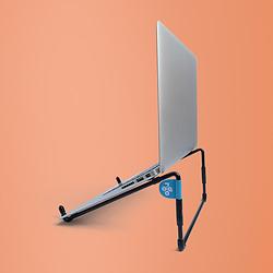 R-Go Tools Steel RGOSC015BL Support de livres Supports de Laptop Noir 55,9 cm (22")