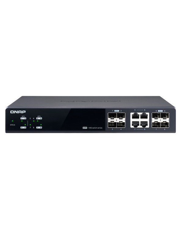 QNAP QSW-M804-4C commutateur réseau Géré 10G Ethernet (100/1000/10000) Noir