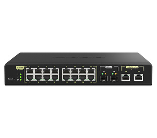 QNAP QSW-M2116P-2T2S commutateur réseau Géré L2 2.5G Ethernet Connexion Ethernet, supportant l'alimentation via ce port (PoE) No