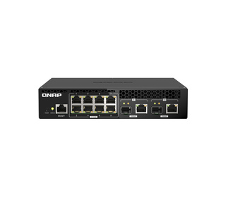 QNAP QSW-M2108R-2C commutateur réseau Géré L2 2.5G Ethernet (100/1000/2500) Connexion Ethernet, supportant l'alimentation via ce