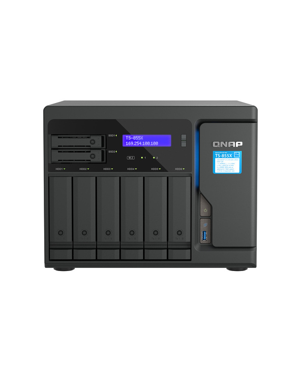 QNAP TS-855X SAN Tower Ethernet/LAN Noir C5125