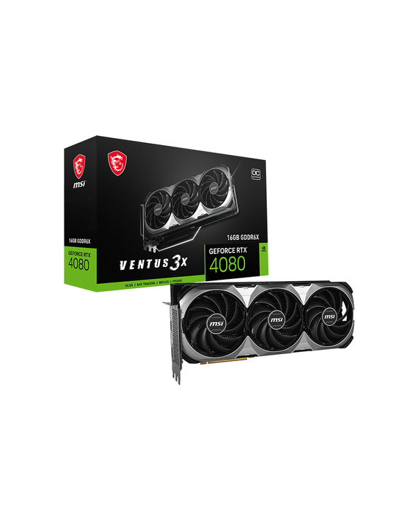 MSI VENTUS GeForce RTX 4080 16GB 3X E OC NVIDIA 16 Go GDDR6X
