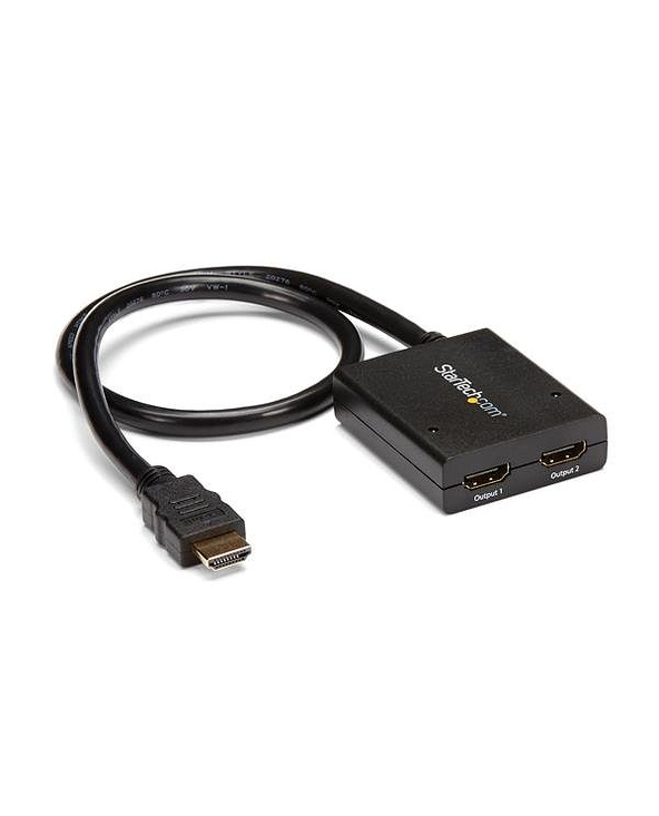 StarTech.com Splitter vidéo HDMI 4K à 2 ports - Répartiteur HDMI 1 x 2 alimenté par USB ou adaptateur d'alimentation