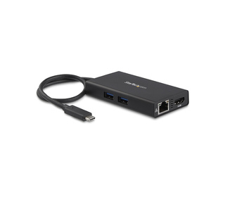 StarTech.com Adaptateur Multiport USB-C - Mini Station d'Accueil USB-C avec 4K HDMI - 60W Power Delivery Pass-Through, GbE, 2x U