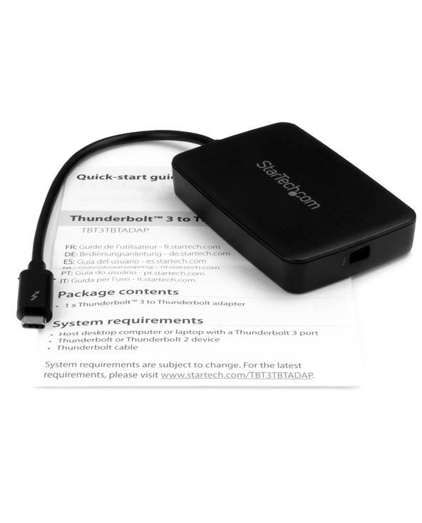 StarTech.com Adaptateur Thunderbolt 3 vers Thunderbolt 2 - Adaptateur pour  PC Portable TB3 vers Écrans/Appareils TB2 - Convertis