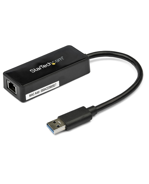 StarTech.com Adaptateur réseau USB 3.0 vers Gigabit Ethernet avec port USB - Noir